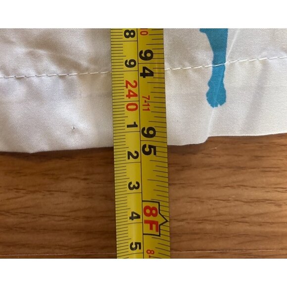 Fortnite Themed Twin Flat Sheet Blue White 64"x95" Video Game - Picture 6 of 7